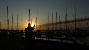 Fishing in the early morning. Image straight from camera, no editing